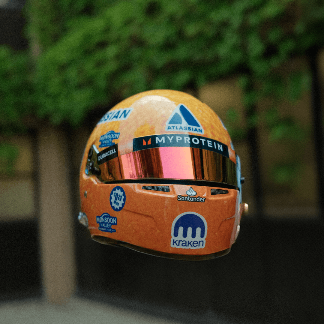 Alex Albon 2025 Miami GP Orange Edition Mini Helmet | Alex Albon Alex Albon 2025 Miami GP Orange Edition Mini Helmet | Alex Albon